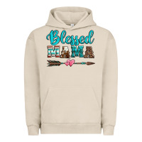 Pigment French Oak blessed mama serape cowhide turquoise Urban Hoodie - Jasminsmagicworld
