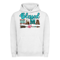 Pigment Lunar Rock blessed mama serape cowhide turquoise Urban Hoodie - Jasminsmagicworld