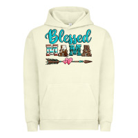 Pigment Pistachio blessed mama serape cowhide turquoise Urban Hoodie - Jasminsmagicworld