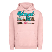 Pigment Salmon blessed mama serape cowhide turquoise Urban Hoodie - Jasminsmagicworld