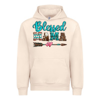 Sandshell blessed mama serape cowhide turquoise Urban Hoodie - Jasminsmagicworld