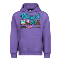 Tulip blessed mama serape cowhide turquoise Urban Hoodie - Jasminsmagicworld