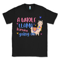 Black a whole llama learning going on Classic Tee - MaliasSmallBusiness