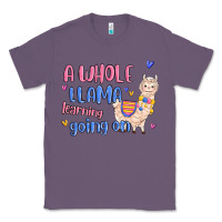 Lavender a whole llama learning going on Classic Tee - MaliasSmallBusiness