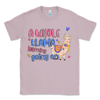 Lilac a whole llama learning going on Classic Tee - MaliasSmallBusiness