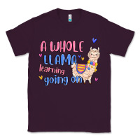 Plum a whole llama learning going on Classic Tee - MaliasSmallBusiness