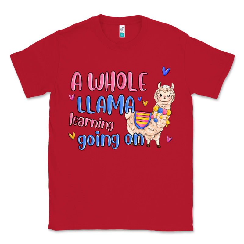 A Whole Llama Learning Going On Classic Tee by MaliasSmallBusiness | Teevron
