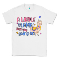 White a whole llama learning going on Classic Tee - MaliasSmallBusiness