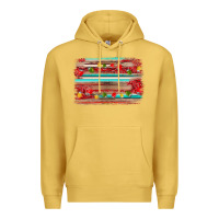 Antique Gold christmas background Premium Hoodie - AdoDesignShop