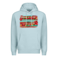 Blue Mist christmas background Premium Hoodie - AdoDesignShop