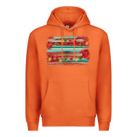 Carrot christmas background Premium Hoodie - AdoDesignShop