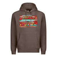 Coffee christmas background Premium Hoodie - AdoDesignShop
