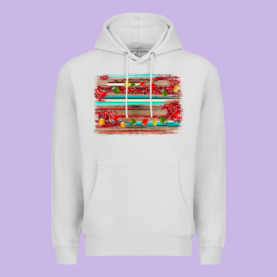 Christmas Background Premium Hoodie Designed By Adodesignshop