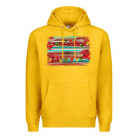 Lemon christmas background Premium Hoodie - AdoDesignShop
