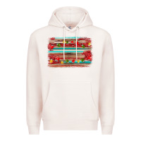 Pale Pink christmas background Premium Hoodie - AdoDesignShop