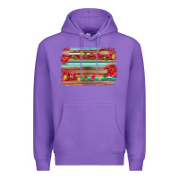 Purple christmas background Premium Hoodie - AdoDesignShop
