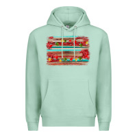 Seafoam christmas background Premium Hoodie - AdoDesignShop