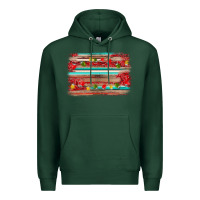 Sports Green christmas background Premium Hoodie - AdoDesignShop