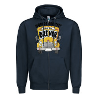Navy worlds greatest school bus driver Zipper Hoodie - MaliasSmallBusiness