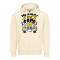 Sandshell worlds greatest school bus driver Zipper Hoodie - MaliasSmallBusiness