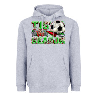 Heather Grey tis' the season soccer Heavyweight Hoodie - Zillion Design Studio