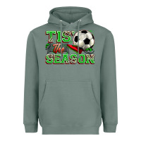 Sage tis' the season soccer Heavyweight Hoodie - Zillion Design Studio