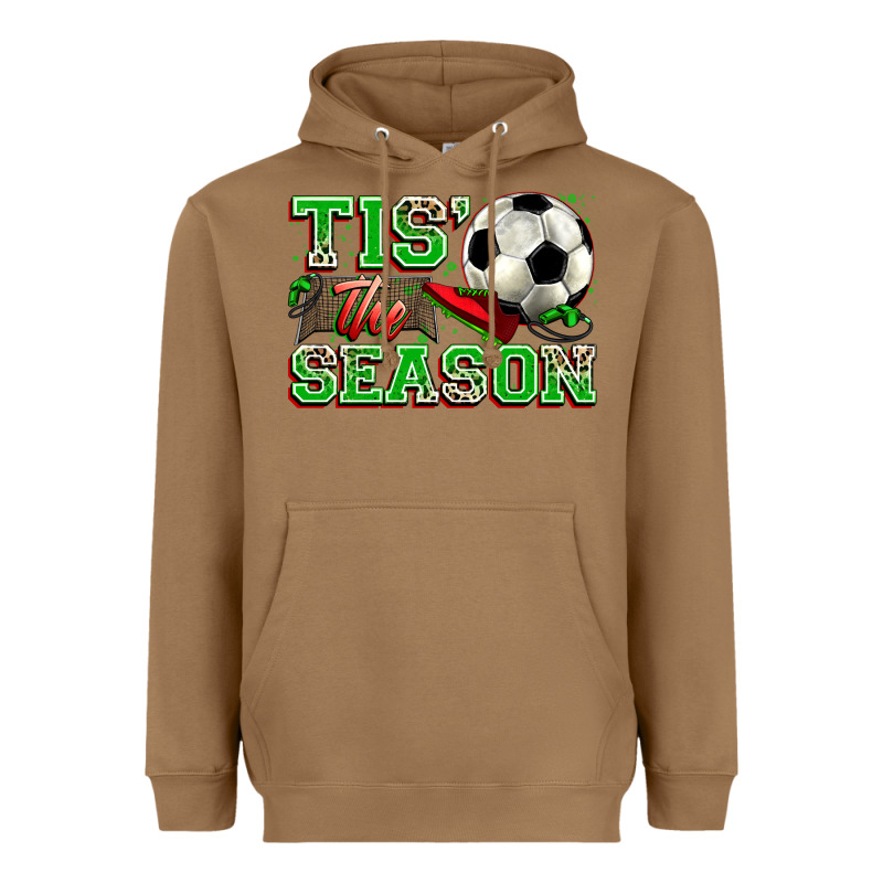 Tis' The Season Soccer Heavyweight Hoodie by Zillion Design Studio | Teevron