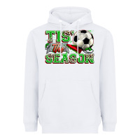 White tis' the season soccer Heavyweight Hoodie - Zillion Design Studio