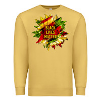 Antique Gold black lives matter sunflower Premium Sweatshirt - HRA Design Shop