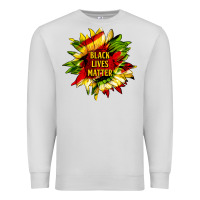 Dove Grey black lives matter sunflower Premium Sweatshirt - HRA Design Shop