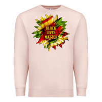 Pale Pink black lives matter sunflower Premium Sweatshirt - HRA Design Shop