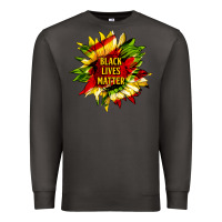 Smoke black lives matter sunflower Premium Sweatshirt - HRA Design Shop