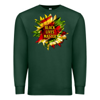 Sports Green black lives matter sunflower Premium Sweatshirt - HRA Design Shop
