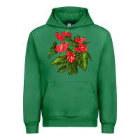 Emerald anthurium Urban Hoodie - LillyAllenDesigns