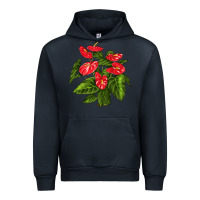 Navy anthurium Urban Hoodie - LillyAllenDesigns