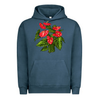 Pigment Midnight Navy anthurium Urban Hoodie - LillyAllenDesigns