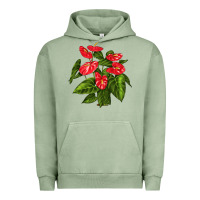Pigment Oil Green anthurium Urban Hoodie - LillyAllenDesigns
