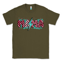 Army Green lightning bolt mama Classic Tee - MaliasSmallBusiness