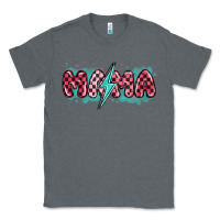 Charcoal Heather lightning bolt mama Classic Tee - MaliasSmallBusiness