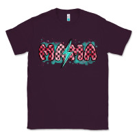 Plum lightning bolt mama Classic Tee - MaliasSmallBusiness