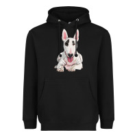 Black bull terrier Heavyweight Hoodie - RanaPortraitStore