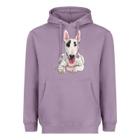 Lavender bull terrier Heavyweight Hoodie - RanaPortraitStore