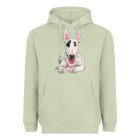 Matcha bull terrier Heavyweight Hoodie - RanaPortraitStore