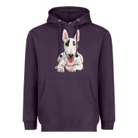 Plum bull terrier Heavyweight Hoodie - RanaPortraitStore