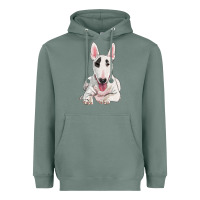 Sage bull terrier Heavyweight Hoodie - RanaPortraitStore