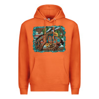Carrot bucking bronco cowboy rodeo cactus and sunflowers Premium Hoodie - Artiststas