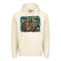 Tofu bucking bronco cowboy rodeo cactus and sunflowers Premium Hoodie - Artiststas