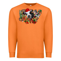 Carrot Christmas Joy Cow Premium Sweatshirt - CowhideDigitalArt