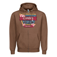 Chestnut cupid's love lodge Zipper Hoodie - MaliasSmallBusiness