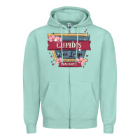 Seafoam cupid's love lodge Zipper Hoodie - MaliasSmallBusiness